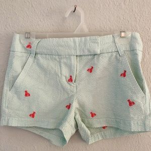 J Crew Seersucker Lobster Critter Shorts